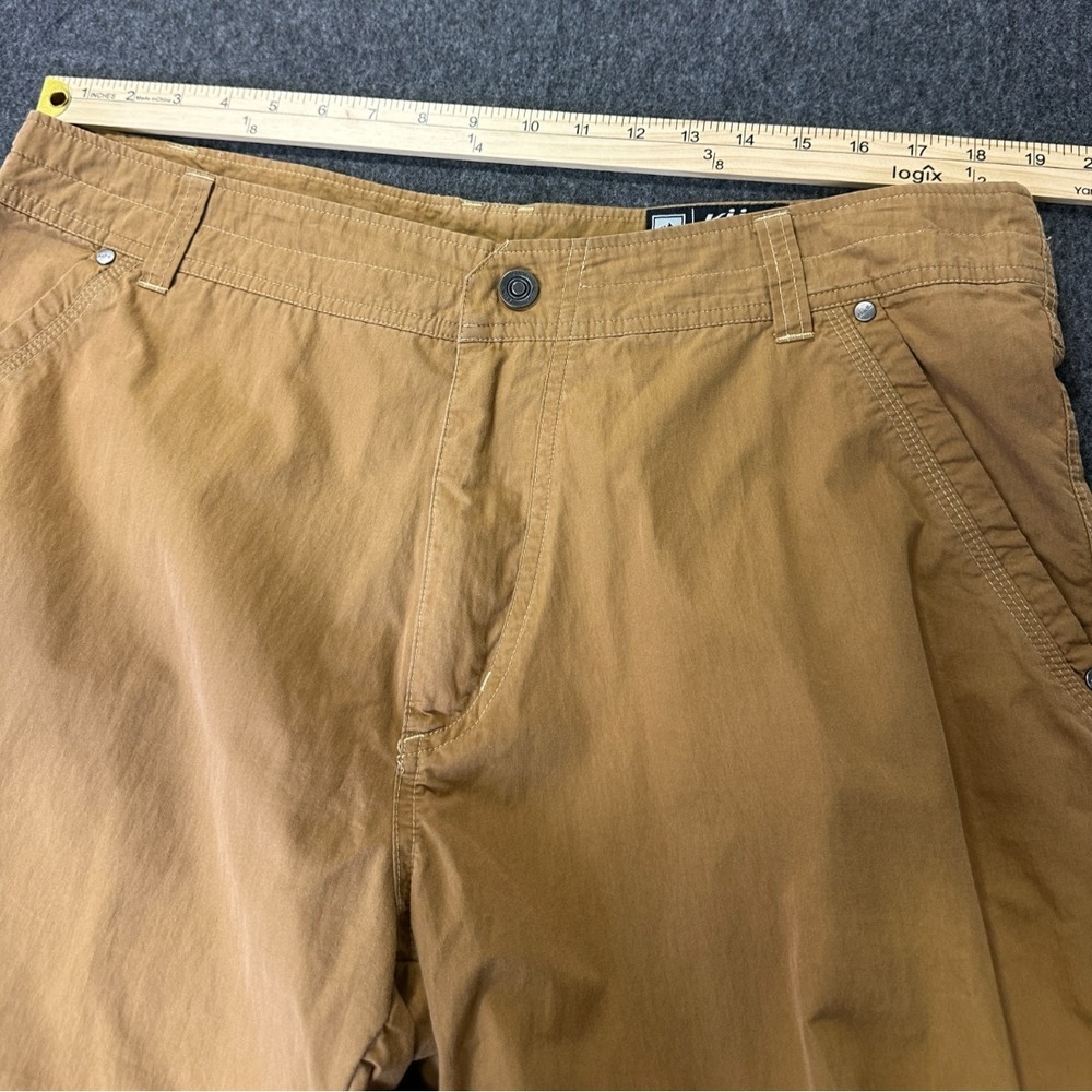 KUHL Shorts Mens 38 Tan Khaki Cotton Nylon Outdoor Hiking Utility Casual 10.5" - Picture 9 of 16